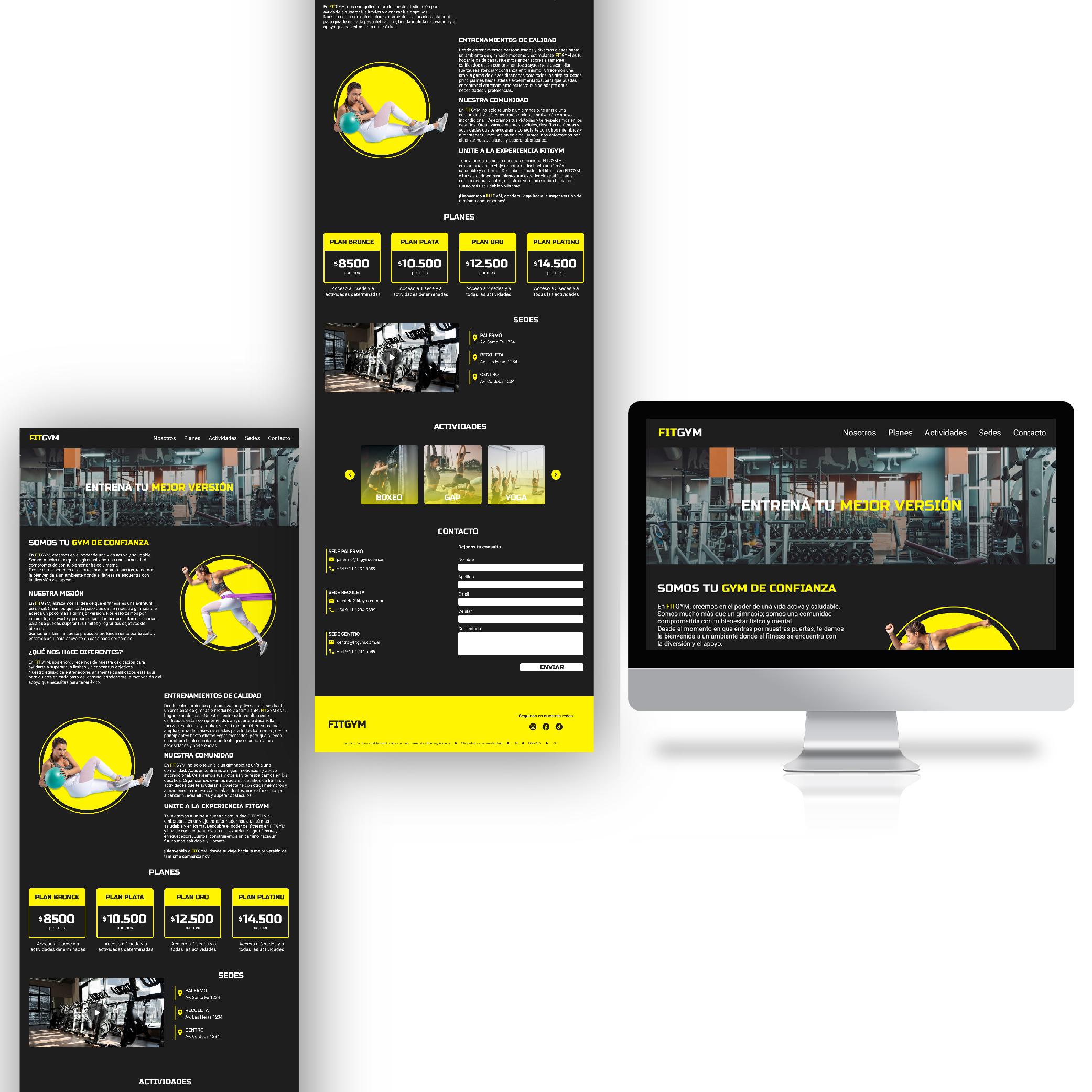 FitGym Web Design